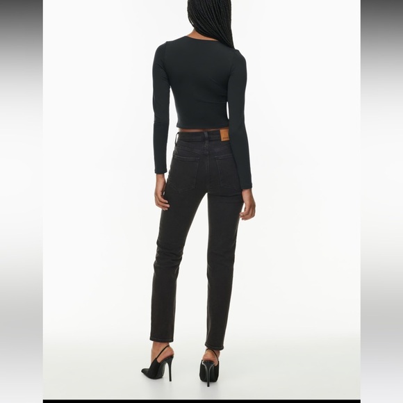 Aritzia NW/OT Denim Forum White Yoko High Rise - Picture 3 of 8